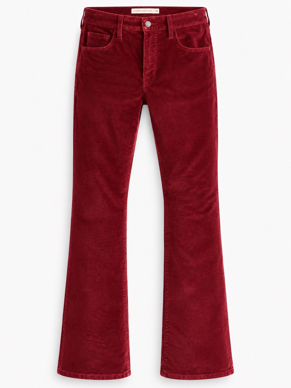 Levi’s 725 High Rise Bootcut Corduroy Pants Cranberry Red Size 30